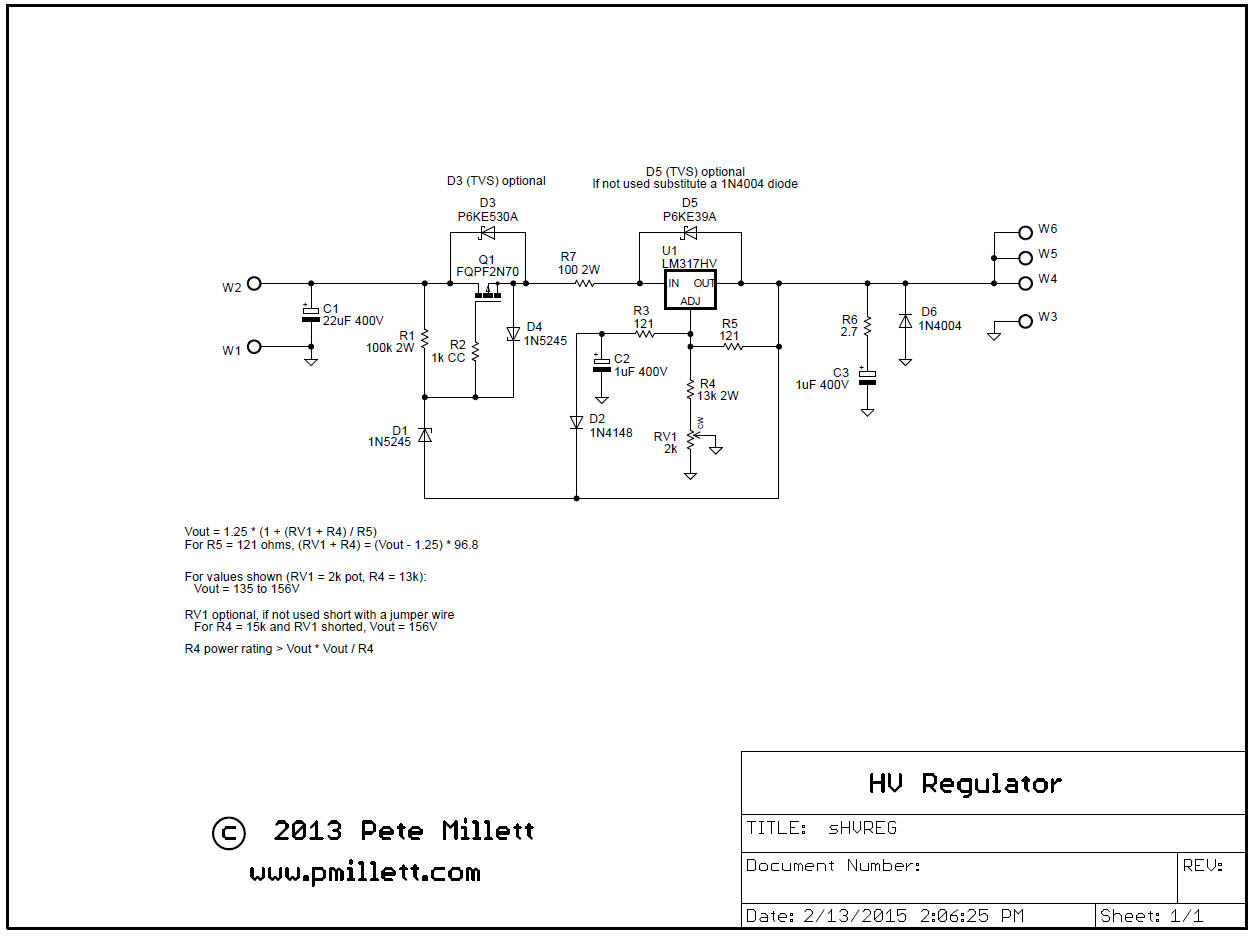 High Voltage Regulator