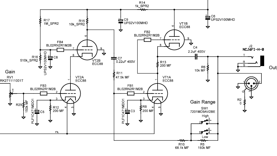 Schematic Tube Preamp